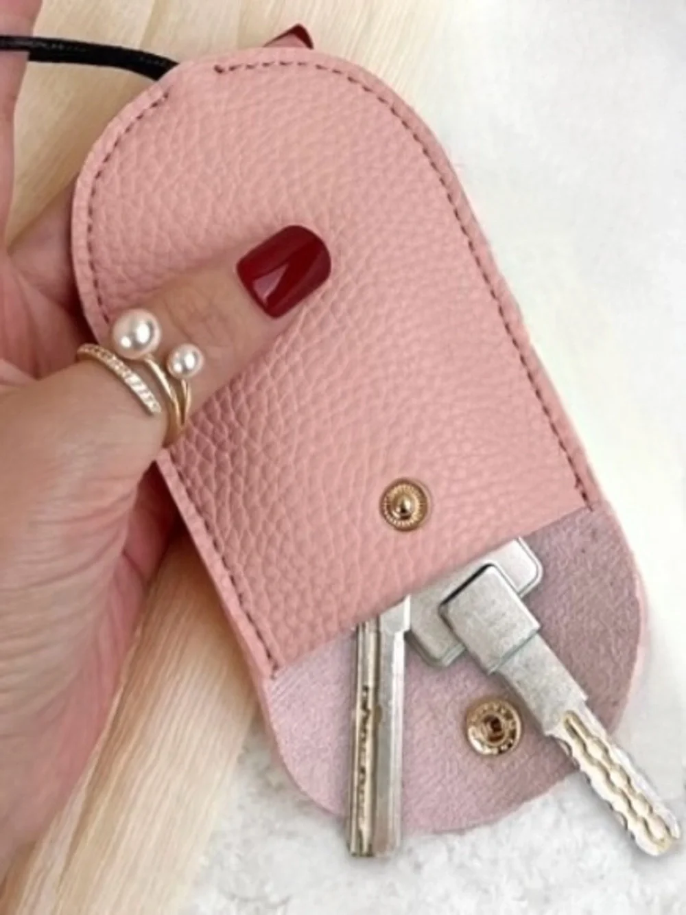 5/$15💥 Car House Keys Holder Retractable Pouch Storage 🔑